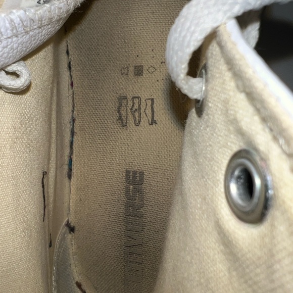 White leather High-Top Sneakers converse - Picture 6 of 7